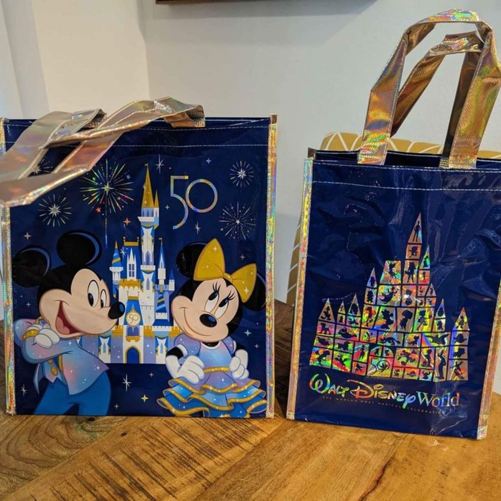 Walt Disney World  50th Anniversary reusable bags Brand New